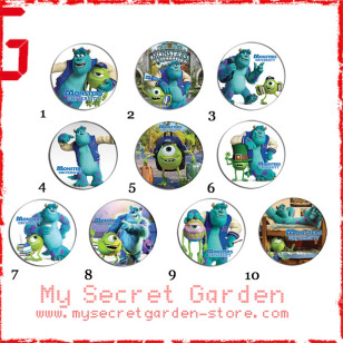 Monsters University - Pinback Button Badge Set 1a or 1b ( or Hair Ties / 4.4 cm Badge / Magnet / Keychain Set )